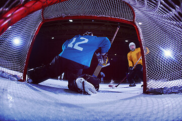 Image showing ice hockey goalkeeper