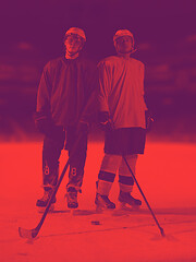 Image showing ice hockey sport players