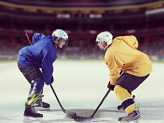 Image showing ice hockey sport players