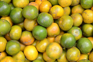 Image showing Fresh mandarin oranges on local food market, Bali