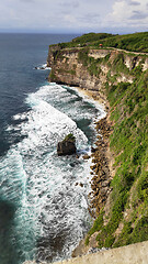 Image showing Cliff at Uluwatu Temple or Pura Luhur Uluwatu