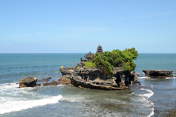 Image showing Tanah Lot water temple in Bali