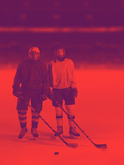 Image showing ice hockey sport players