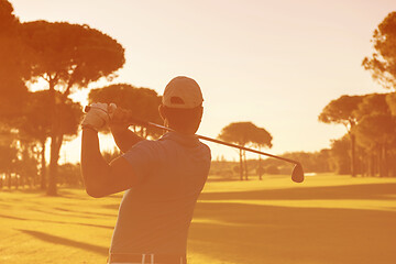 Image showing golf player