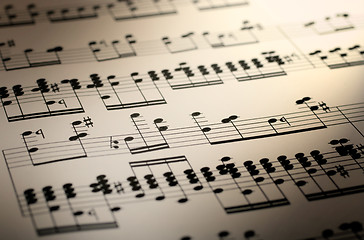 Image showing music notes