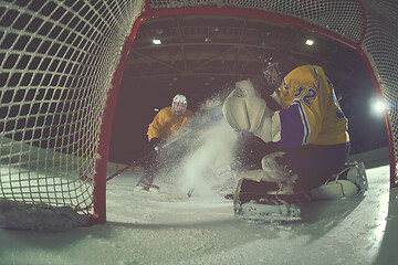 Image showing ice hockey goalkeeper