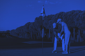 Image showing golf instructions