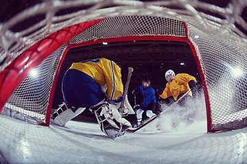 Image showing ice hockey goalkeeper