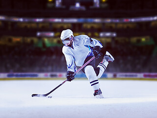 Image showing ice hockey player in action