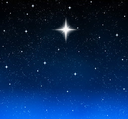 Image showing bright star in night sky