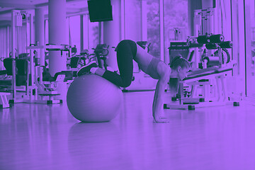 Image showing pilates woman