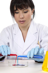 Image showing Scientist lab experiment