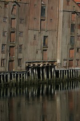 Image showing Old buildings, Trondheim