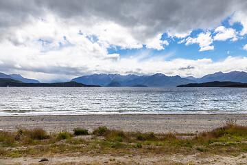 Image showing scenery at Lake Te Anau, New Zealand