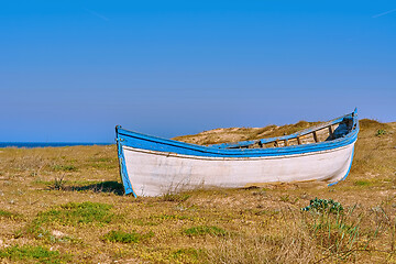 Image showing Old Boat on the Shore