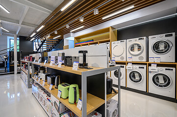 Image showing Interior of premium domestic appliance store