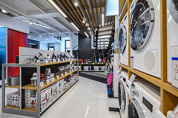 Image showing Interior of premium domestic appliance store