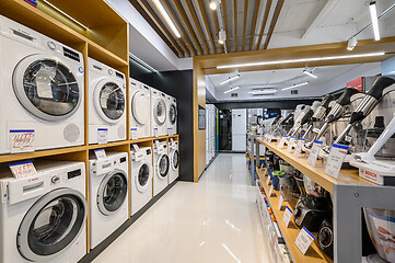 Image showing Interior of premium domestic appliance store