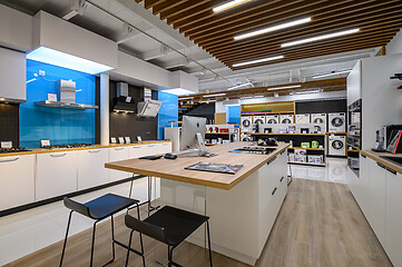 Image showing Interior of premium domestic appliance store