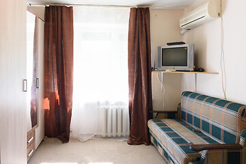 Image showing Interior of a budget room in an old hotel