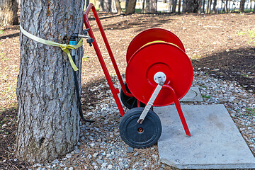 Image showing Garden Hose Cart