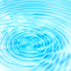 Image showing Abstract blue water ripples