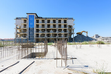 Image showing Dismantling of the constructed hotel complex recognized as illegal construction by a court decision