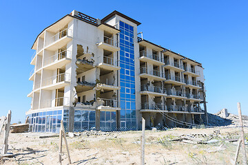 Image showing Destruction of a hotel complex recognized as illegal construction by a court decision