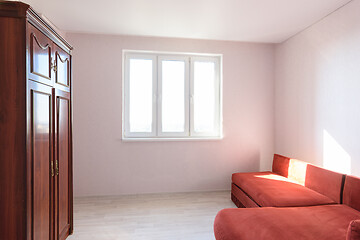 Image showing Interior of an empty room before moving to another apartment