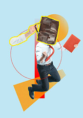 Image showing Businessman with briefcase, start up business concepts.