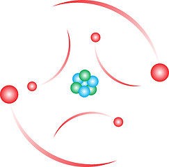 Image showing Abstract atom