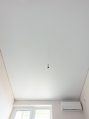 Image showing Matte vinyl stretch ceiling in the interior of the room