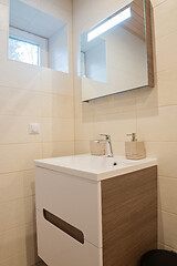 Image showing Modern bathroom in luxury apartment