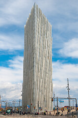 Image showing Barcelona, Spain - September XX, XXXX: The modern architectures of the Telefonica Torre Diagonal ZeroZero tower