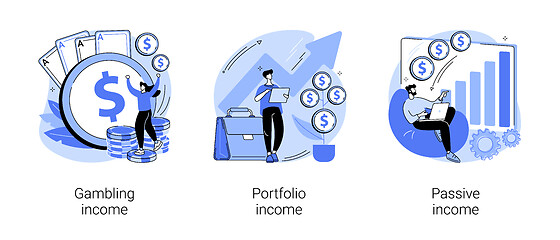 Image showing Capital gain abstract concept vector illustrations.