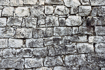 Image showing abstract texture of old stone wall