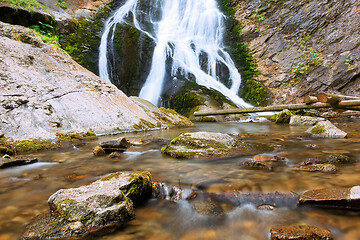 Image showing Rachitele waterfall in Apuseni mountains