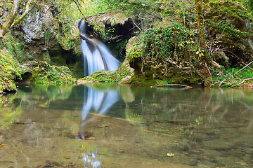 Image showing Susara waterfall in autumn season