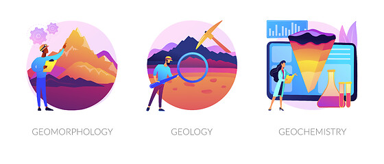 Image showing Earth science abstract concept vector illustrations.