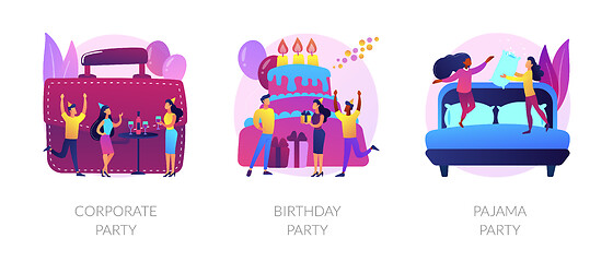 Image showing Party time vector concept metaphors.