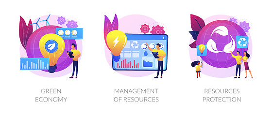 Image showing Environment friendly economy vector concept metaphors