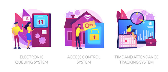 Image showing Access and recording technologies vector concept metaphors.