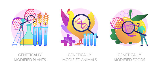 Image showing Gene modification vector concept metaphors.