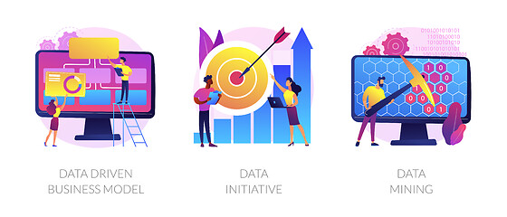 Image showing Data use in business vector concept metaphors