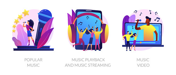 Image showing Music media production vector concept metaphors.