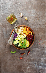 Image showing buddha bowl with vegetables