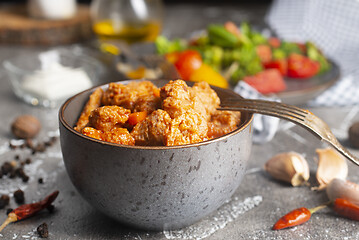 Image showing chicken in bowl