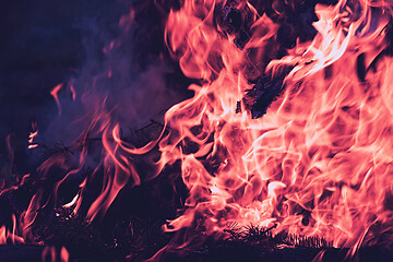 Image showing closeup of fire blaze