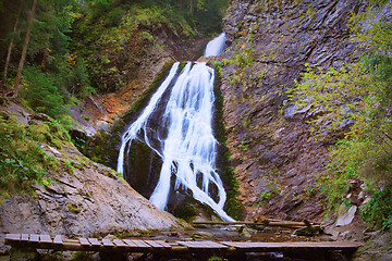 Image showing Rachitele waterfall in Apuseni mountains