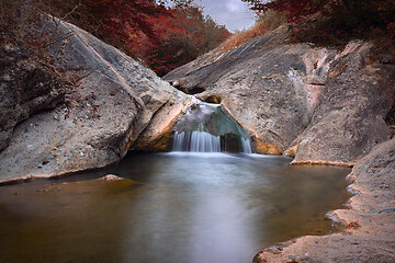 Image showing water flowing over rocks in Apuseni